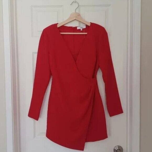 LIKELY Dani Tuxedo Scarlet Red Mini Dress Size 2 NWOT Revolve - Picture 6 of 16